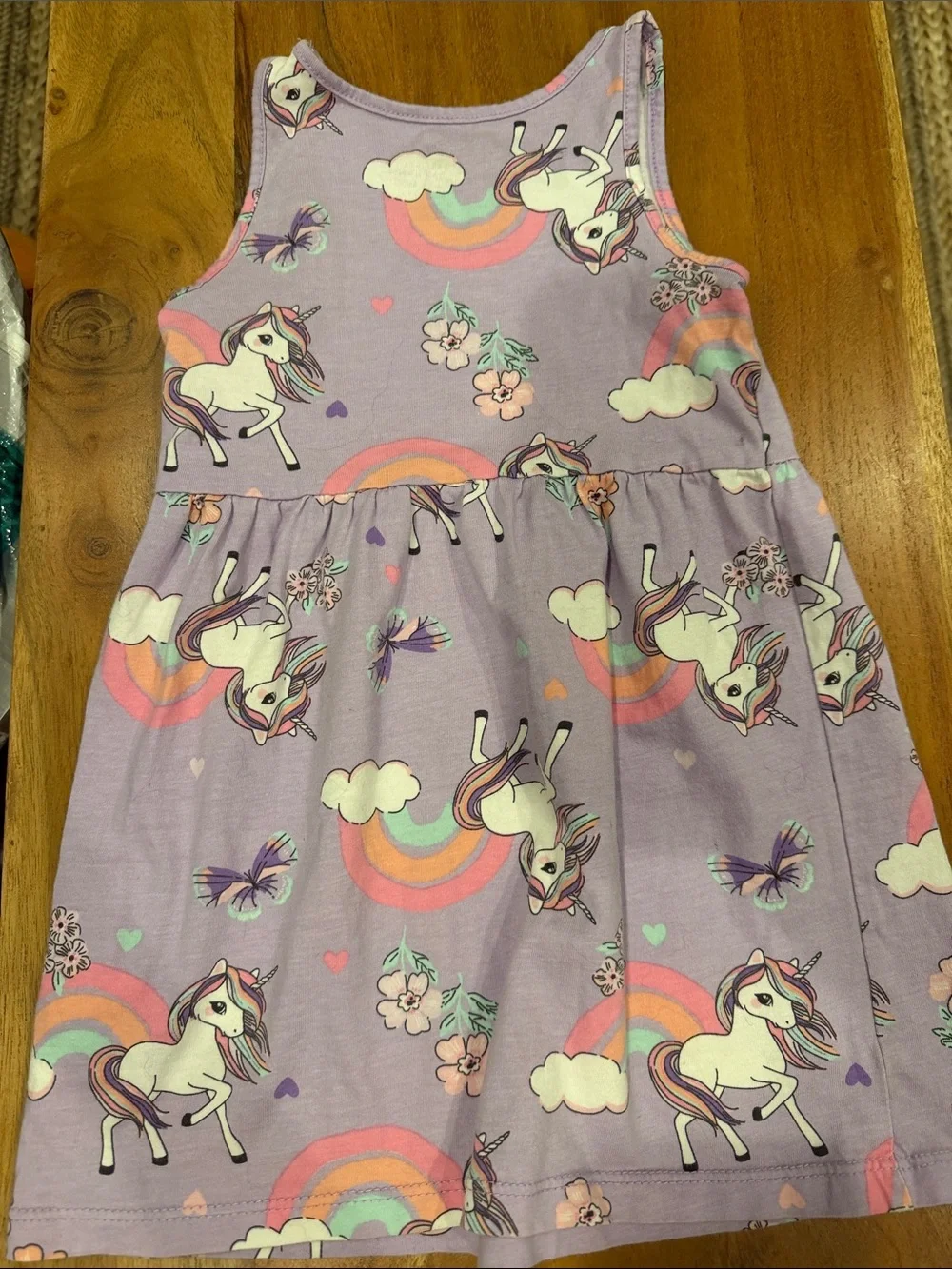 NWOT H&M Unicorn & Rainbow Tank Dress